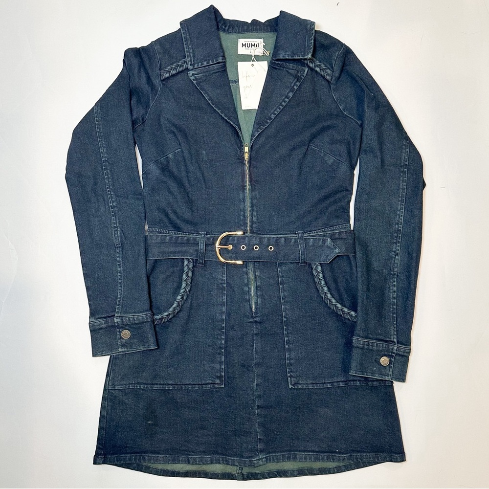 Show Me Your MuMu Outlaw Long Sleeve Denim Dress